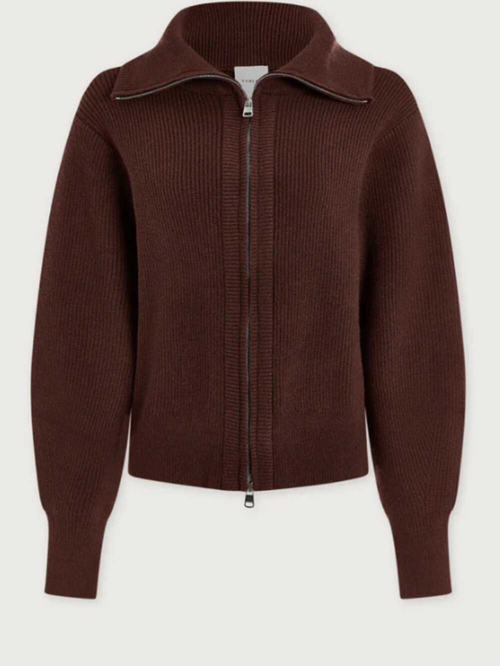 New NoName Grey Chunky Zip-up Cashmere Cardigan Jacket - Picture 2 of 8